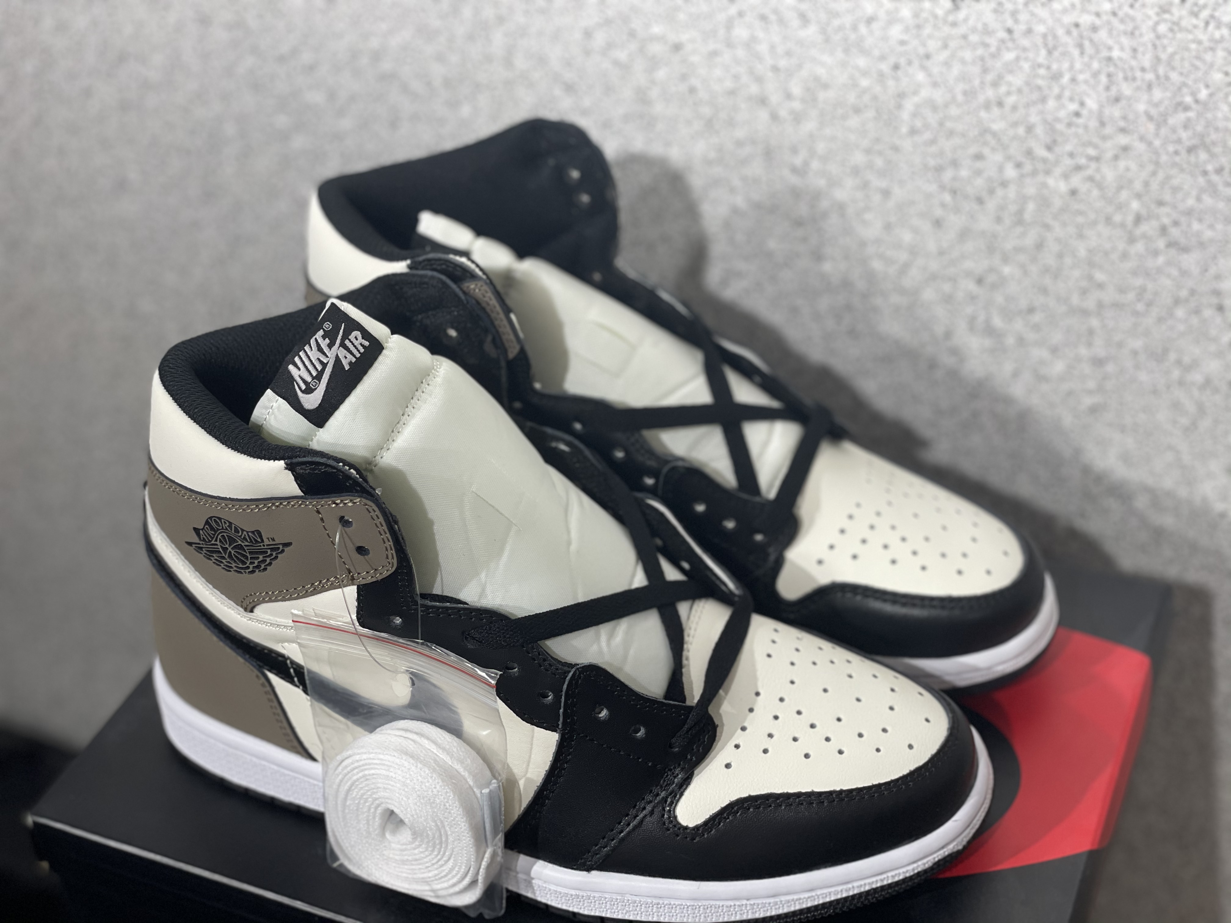 2020 Women Air Jordan 1 Retro White Black Olive Shoes